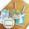 [Indigo Story] World Map Bag Tag - Indigo - Image 3