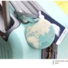 [Indigo Story] World Map Bag Tag - Mint - Image 3