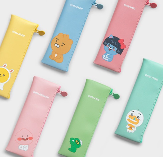 Kakao] Little Friends Flat Pencil Case - Ryan - Arts & Crafts Korea