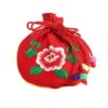 Peony Fortune Pouch - Red