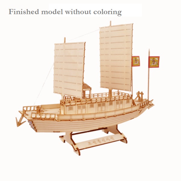 Desktop Wooden Model Kit - Ship of Korean Envoys - Arts & Crafts Korea