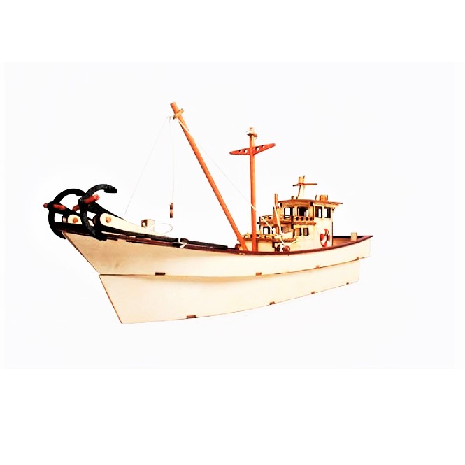 Desktop Wooden Model Kit - Fishing Boat - Arts & Crafts Korea