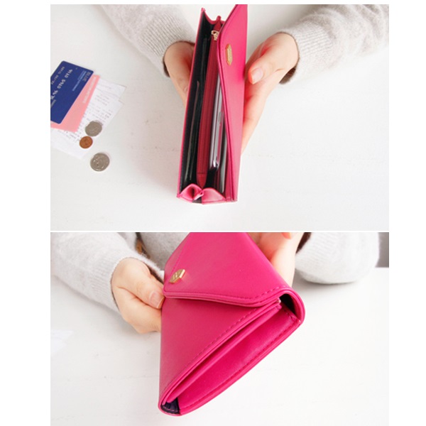 Bonne Nouvelle Flap Wallet - Hot Pink - Arts & Crafts Korea