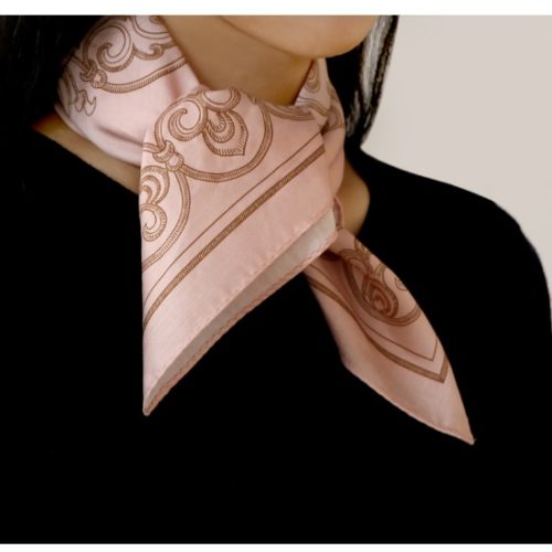 [NMK] Gilt-Bronze Hanky Scarf - Pink - Image 3