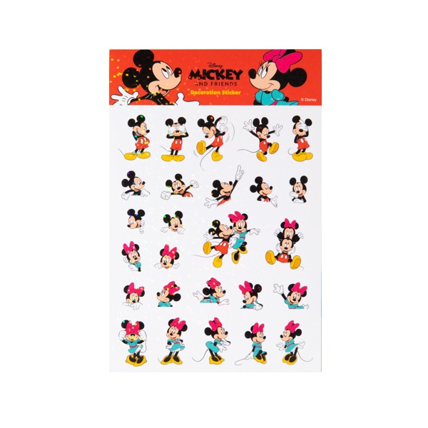 [Disney] Deco Sparkly Stickers - Mickey & Minnie Mouse
