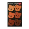 Cupid Teddy Face Stickers