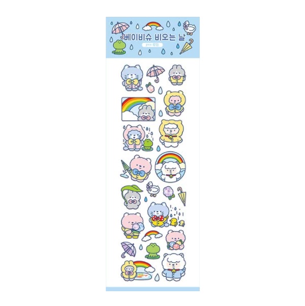 [Ddoja] Baby Chou Transparent Stickers - Rainy Day