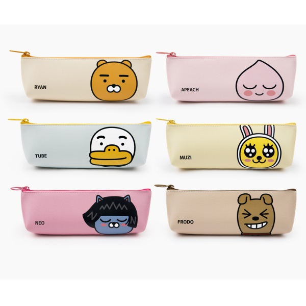 Kakao] NEW Flat Pencil Case - Tube - Arts & Crafts Korea