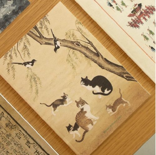 [NMK] Lined Notebook - Cats Under a Willow - Image 2
