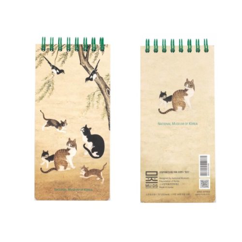 [NMK] Lined Spiral Notepad - Cats Under a Willow Tree - Image 2