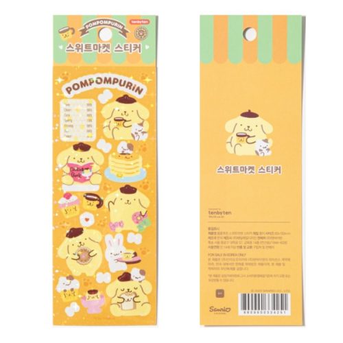 [Sanrio] Sweet Market Stickers - Pompompurin
